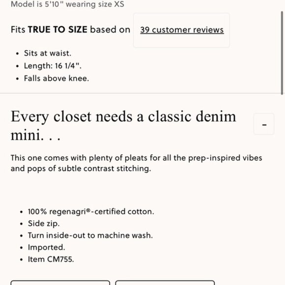 J.Crew Pleated denim mini skirt Rinse Wash - Picture 3 of 7